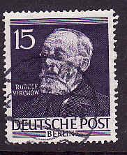 Germany-SC#9N89-Used-15pf Rudolf Virchow-cv$15.00-