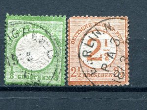 Germany #15 and #27 used  F-VF - Lakeshore Philatelics