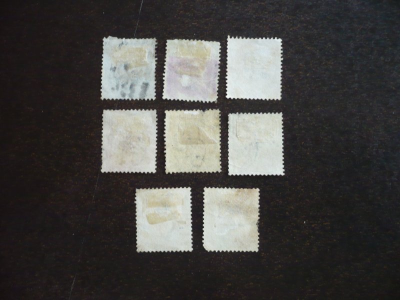 Stamps - India - Scott# 20-25 - Used Part Set of 8 Stamps