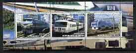 BENIN - 2003 - Modern Electric Trains - Perf 3v Sheet - MNH - Private Issue