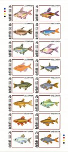 ALTAY SHEET IMPERF MARINE LIFE FISHES