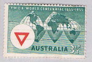 Australia 283 Used Wolrd Map 1955 (BP55628)