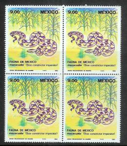 MEXICO Sc#1326 Mint Never Hinged Block of 4