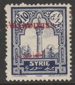 SYRIA - ALAOUITES 1925  0p10 with OVERPRINT DOUBLED mm