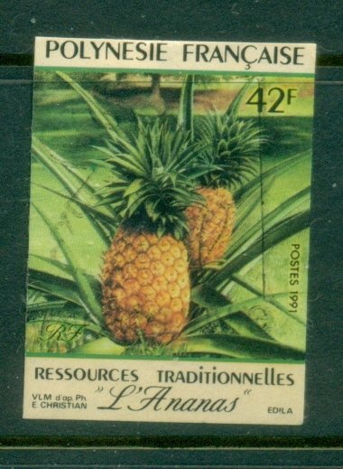 French Polynesia 1991 Pineapples P&S 42f FU