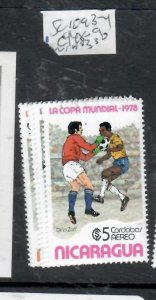 NICARAGUA  FOOTBALL    SC 1093-1094, C948-949    MNH     P0402D  H