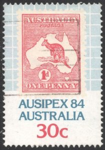 Australia SC#925 30¢ Australian 1d Stamp from 1913 (1984) Used