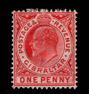 GIBRALTAR  Scott 51 MH* KEVII stamp,