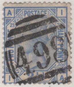 82 SG157 Plate 23  2 1/2d Blue I-A