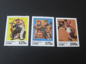 Zaire 1981 Sc 1010-12 MNH