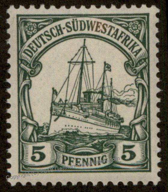 German 1900 SW Africa DSWA Mi12 MNH Unwmk Yacht 90024