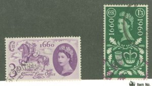 Great Britain #375-376  Single (Complete Set)