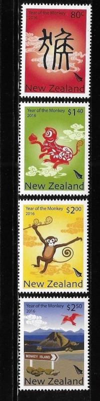 New Zealand 2016 Year of the Monkey Sc 2618-21 MNH A588