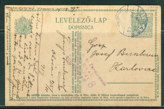 Hungary H & G # 57, pse postal card, used, issued 1917