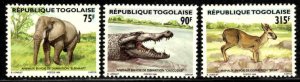 Togo #1729-31 ~ Set of 3 ~ Animals ~ Mint, NH, GL  (1996)