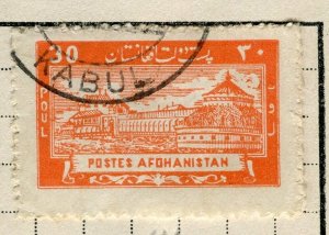 AFGHANISTAN; 1930s early pictorial issue fine used 30p. value