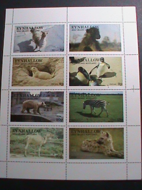 EYNHALLOW-SCOTLAND-WORLD LOVELY ANIMALS MNH SHEET VF- WE SHIP TO WORLD WID