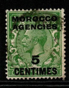 MOROCCO AGENCIES SG192 1917 5c on ½d GREEN USED