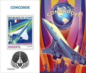 GUINEA - 2022 - Concorde - Perf Souv Sheet - Mint Never Hinged