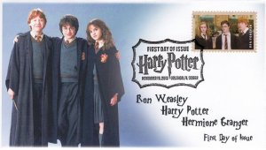 AO-4837-2, 2013, Harry Potter, FDC, Add-on Cachet, Pictorial Postmark, Harry Pot