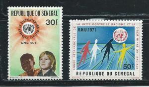 Senegal 342-3 1971 Racial Discrimination set MNH