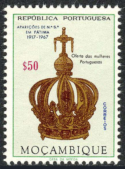 Mozambique 480 , MNH de la Virgen Corona, Presentado por Portuguese Mujer, 1967