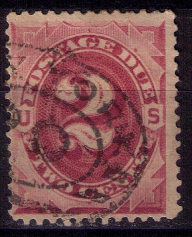 US Scott #J23 USED 2c Bright Claret F-VF