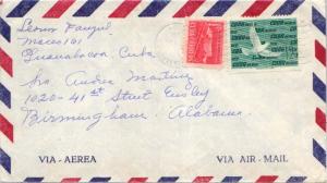 Cuba 1958 Postal History