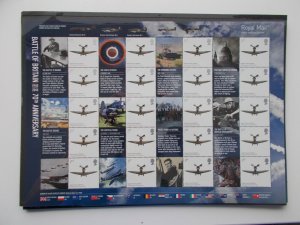 2010 Battle of Britain 70th Anniversary Royal Mail Smiler Sheet LS74 Superb U/M