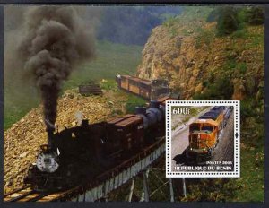 BENIN - 2003 - Railways - Perf Min Sheet - MNH - Private Issue