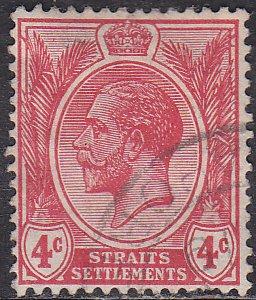 Straights Settlement 183 Hinged Used 1921 King George V