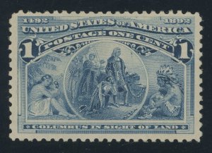 USA 230 - 1 cent Columbian - VF Mint-h