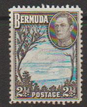 Bermuda SG 113a Used  light blue & sepia black