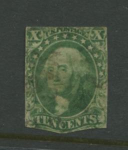 USA- Scott 14 - Washington - Used - Single 10c Stamp