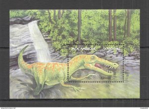 M0768 Mozambique Fauna Prehistoric Animals Dinosaurs Era 1Bl Mnh