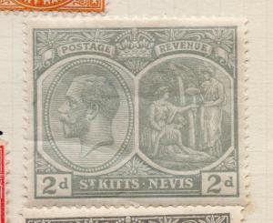 St Kitts & Nevis 1921 Early Issue Fine Mint Hinged 2d. 140050