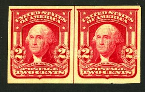 U.S. #320b MINT LINE PAIR OG NH