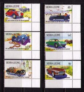 SIERRA LEONE 1984 Sc# 625-630  MNH FVF Set6 African Transp.