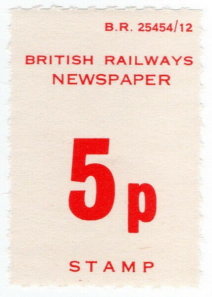 (I.B) British Railways Board : Newspaper Parcel 5p