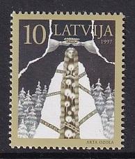 Latvia   #439   MNH   1997     turn of the Epochs