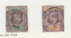 Sierra Leone, Postage Stamp, #61, 67 Used, 1903