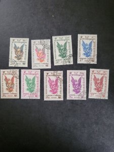 Stamps Cambodia Scott #C1-9 used