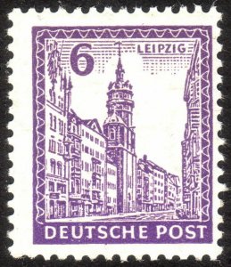 1946, Germany West Saxony 6pfg, MNH, Mi 153y