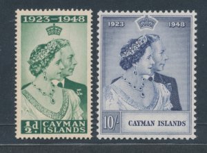 1948 Cayman Islands, Stanley Gibbons n. 129/30, MNH**