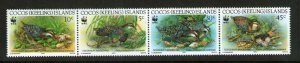 Cocos Island 1992 Sc 262 WWF set MNH