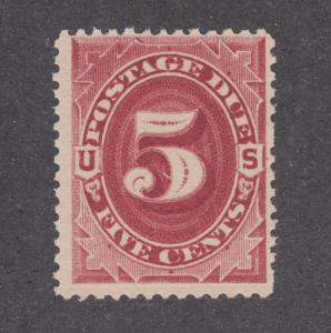 US Sc J25 MNH. 1891 5c claret Postage Due, F-VF