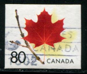 2013 Canada 80c Red Maple Leaf, used cv $0.45