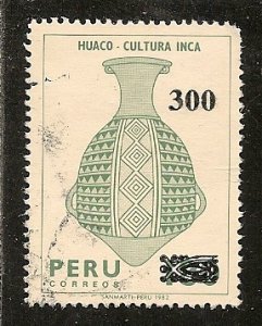 Peru   Scott   798   Surcharge         Used