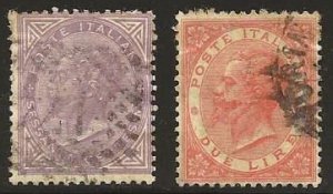 Italy SC# 32 and 33 Pretty.....Cat Val $94