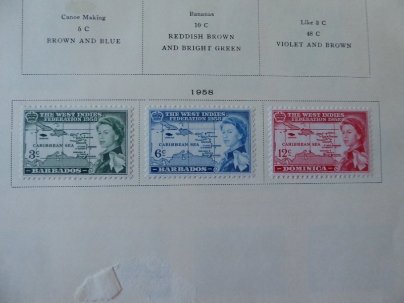 Dominica 1937-1972 Mint Stamp Collection on Scott International Alb Pgs